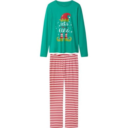 ESMARA Dames kerstpyjama (Groen/rood, S (36/38))