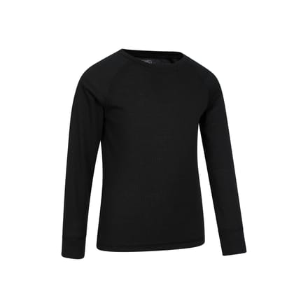 Mountain Warehouse Talus Gewone Base Layer Set voor Kinderen/Kinderen (Zwart)