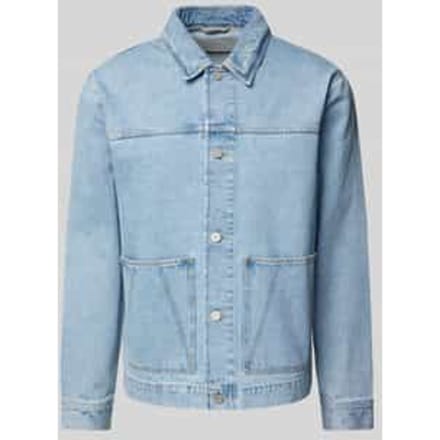 Regular fit jeansoverhemdjack met opgestikte zakken