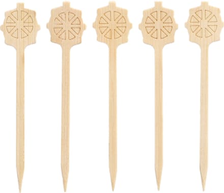 200 Fingerfood prikkers pure 9 cm Stearing wheel