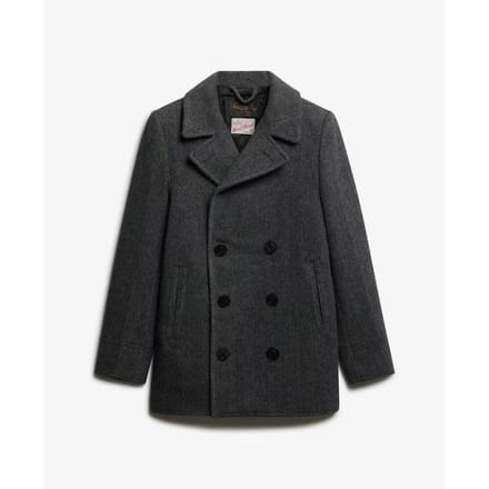 Superdry - The Merchant Store - Wollen Pea Coat - Heren - Jassen