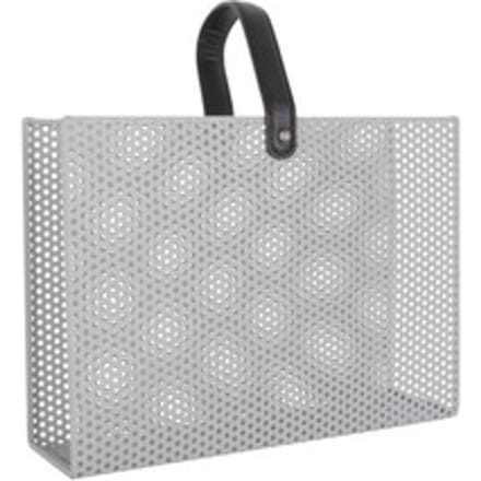 Present Time Tijdschriftenrek Perky Mesh - Grijs - 30x33x9cm - Modern