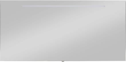 Saqu Ada spiegel met LED verlichting 140x3x60cm aluminium