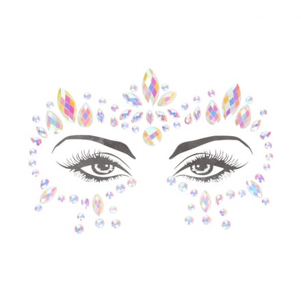 Shots - Ouch! OU851GLO - Body Jewelry Stickers - Face - Glow in the Dark - Opal