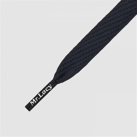 Mr. Lacy Flatties 110cm lang 10mm breed kleur Black