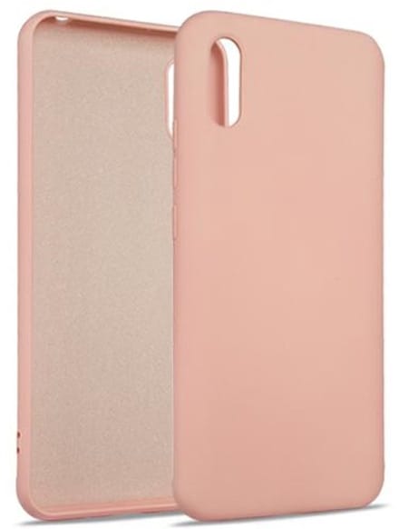 Beline Xiaomi Redmi 9A - Silicone Hoesje - Roze-goud - Elegante Bescherming