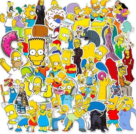 ProductGoods Simpsons stickers - 50 stuks waterdichte vinyl stickers