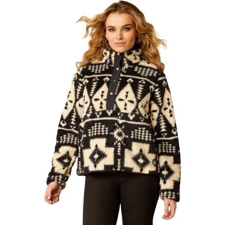 Dames fleece met drukknoopjes Ariat Berber