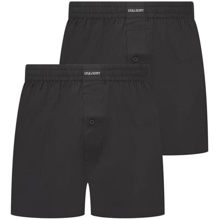 Lyle & Scott Boxershorts voor heren (Set van 2) (Zwart)