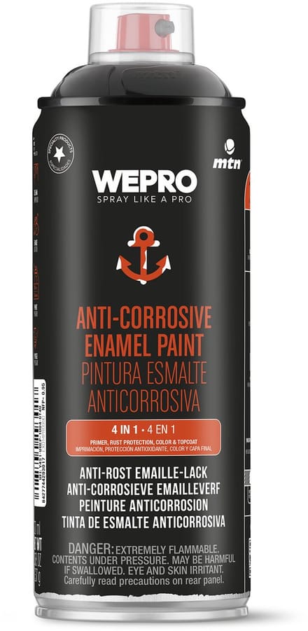 Spuitbus Anti-Roest Ral 9005 Zwart MTN WEPRO 400ML MAT