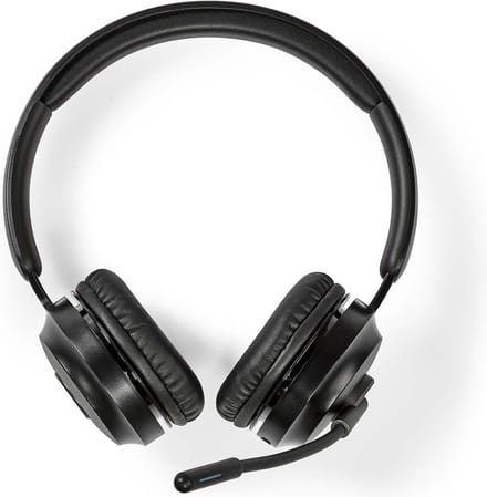 Nedis PC-Headset - On-Ear - Stereo - Bluetooth - Opvouwbare microfoon - Zwart