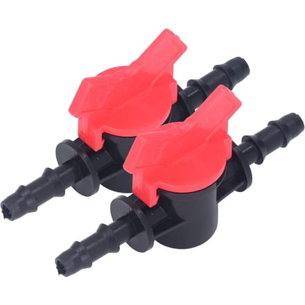 2 PIÈCES Régulateur de Débit Plastique ABS Contrôle de Liquide Vanne d'Arrêt Pompe à Eau Vanne Droite 8mm