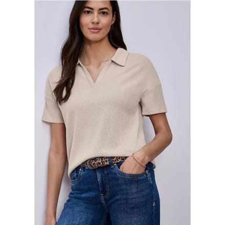 Effen polo met korte mouwen