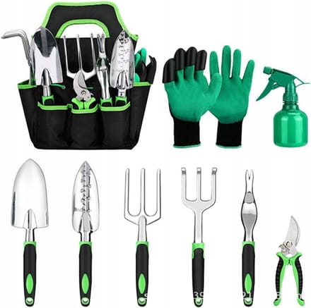 9-delige Tuingereedschap Set met Tas - Compleet voor de Tuinier