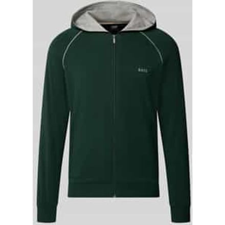 Regular fit sweatjack van katoenmix model 'Mix&Match Jacket H'