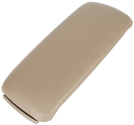 Modecar - Armsteunklep - Beige - Met Knop - Ecologisch Leer