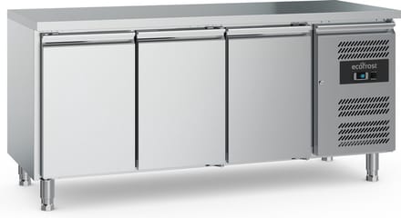 Ecofrost Koelwerkbank - 417L - 3 Deuren 1/1 GN - +2°C/+8°C - Geforceerd - 1795x700x850mm