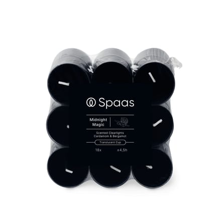 Spaas Geurende Clearlights – Blokverpakking (18 stuks) – Midnight Magic