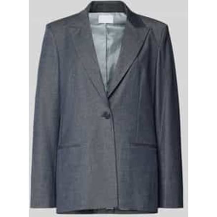 relaxed fit blazer in elegante denim-look