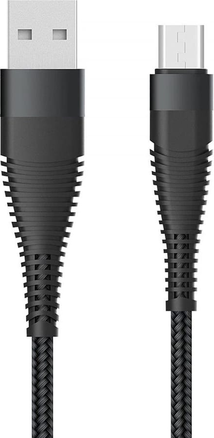 Fontastic 260797 Kabel USB-A 2.0 Male naar Micro USB - 2.5 meter - Zwart