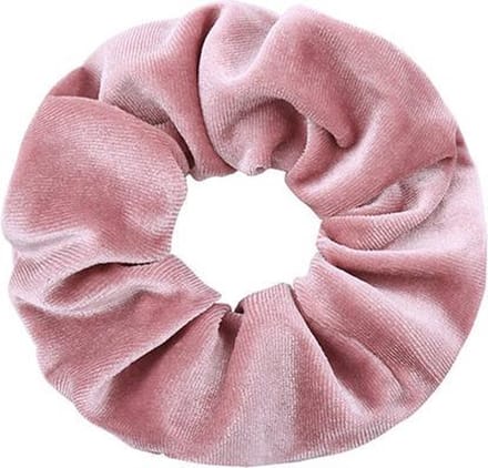 CHPN - Scrunchie - Fluwelen Scrunchie - Haarelastiek - Roze - Haarstyling - Haaraccessoires - Wokkel - Accessoire - Froesel - Elastiek