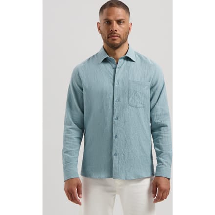 Dstrezzed Ds_chevi Shirt Mist Blue Größe: M | Casual hemden Outlet | Herren | Blau