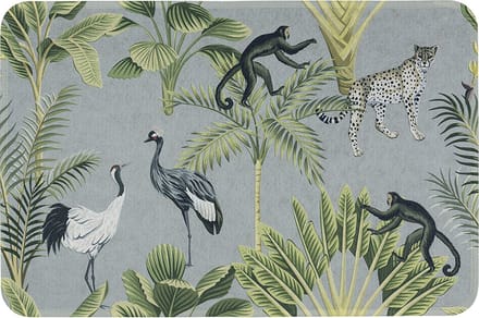 deurmat jungle grijs 75x50cm*