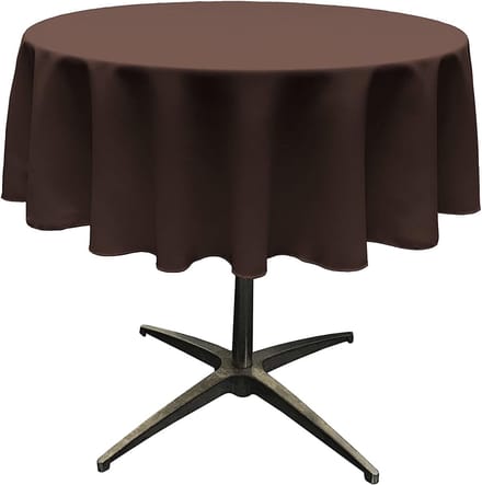 Famanu - Rechthoekig polyester linnen tafelkleed, bruin, duurzaam en elegant