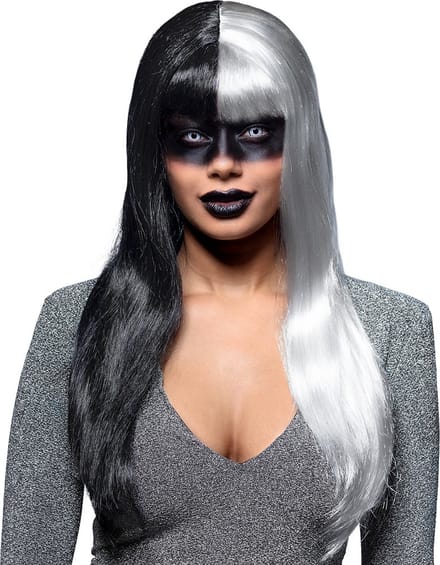 Boland - Pruik Evil temptress - Steil - Lang - Unisex - Heks - Halloween en Horror