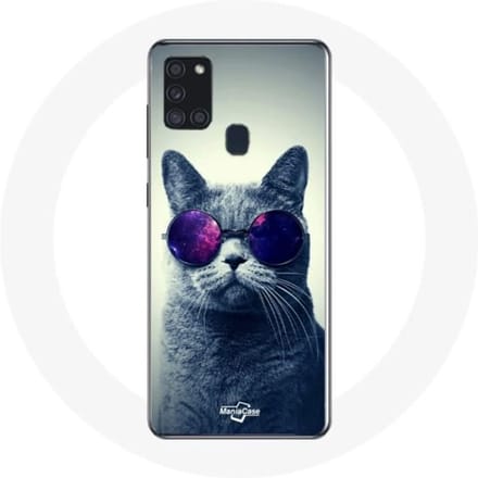 Samsung Galaxy A21S hoesje Katbrilstijl