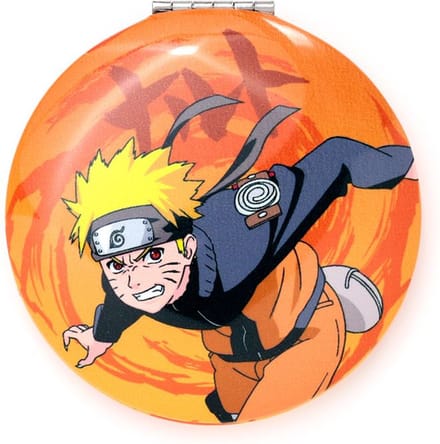 Spiegeltje Make-Up Compact Klep - Naruto Ninja Manga - Naruto Uzumaki - 6.5x6.5x1cm