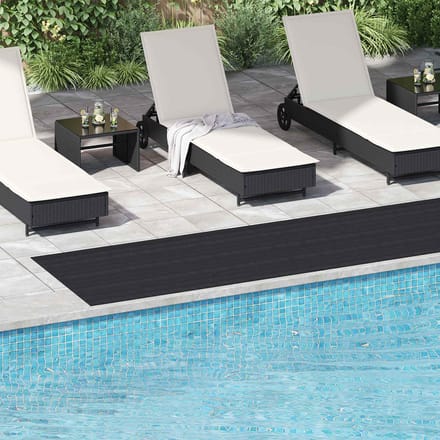 vidaXL - Vloermat - met - stippen - Zwart - 1 - x - 5 - m - Rubber