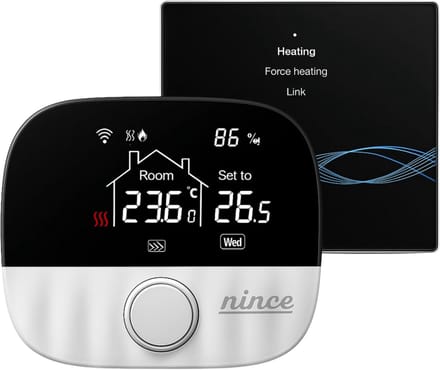 Nince Thermostaat CV ketel - Slimme Thermostaat Voor CV - Digitaal - Handmatig Programmeerbaar - Incl RF module