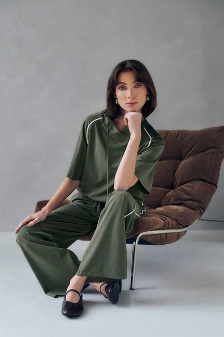 Gia P top technical jersey | Army - Army / S