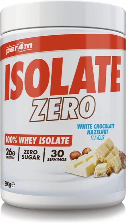 Per4m Whey Isolate Zero (900g) White Chocolate Hazelnut - Eiwitten - Wei-eiwit isolaat