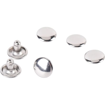 500 Sets Rivets pour Artisanat du Cuir 9x6mm Acier Inoxydable Double Calotte Rivets Cuir pour Artisanat white