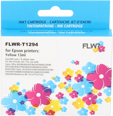 FLWR - Cartridges / Epson T1294 / geel / Geschikt voor Epson