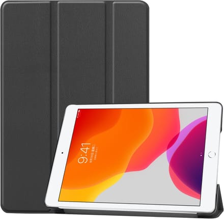 iPad 10.2 (2019 / 2020 / 2021) Hoes - Tri-Fold Smart Case - Auto-Wake Functie - Zwart