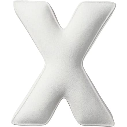 Kussen letter x Yellow Tipi Boucle