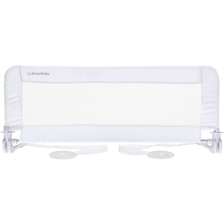 DREAMBABY Barriere de lit Extra large PHoeNIX - Pliable et portable - L 110 x L 45,5 cm - Blanche