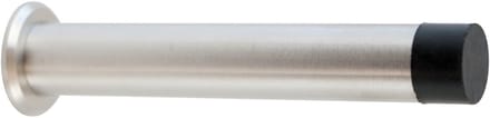 Famanu – Lange wanddeurstopper RVS 10 cm met rubberbuffer – deurstopgreep voor wandmontage incl. sch