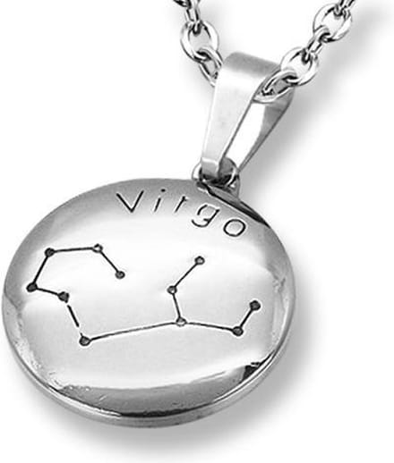 Amanto Ketting Maagd - 316L Staal - Horoscoop - ∅25mm - 60cm