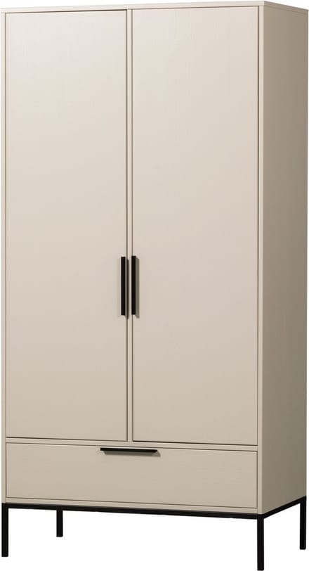 WOOOD Adam 2-deurs kast - Grenen - Dust - 200x100x53 cm