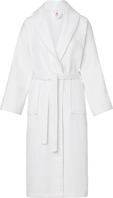 Ladeheid Dames Badjas met Capuchon - Wasmachine bestendig - Katoen - LA-LA40-227-DG - Weiß (P01) - S