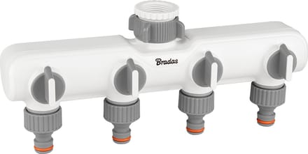 Bradas White Line - 4-Voudige Verdeling - Met Individuele Kleppen - Tuingebruik