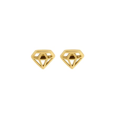 Goud Plated Kleine Diamant Oorknopjes