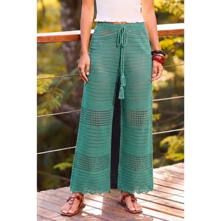 Cult-aanhang groene cover-up broek