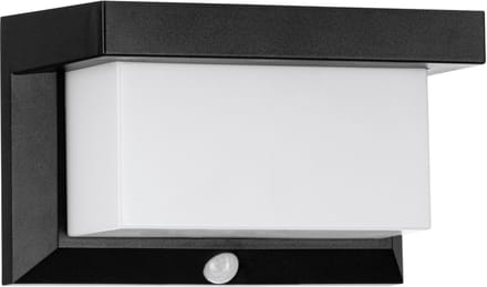 EGLO Utrera Wandlamp Buiten - Solar - Zonne-Energie - Zwart - 20 cm