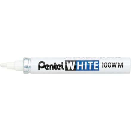 Viltstift Pentel 100W rond 2.2mm wit