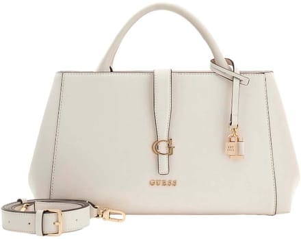 GUESS handtas schoudertas Carrie Girlfriend Satchel Stone crème